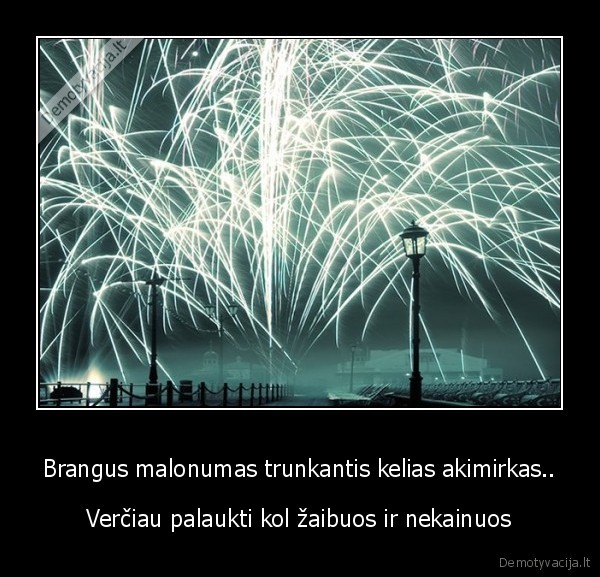 Brangus malonumas trunkantis kelias akimirkas..