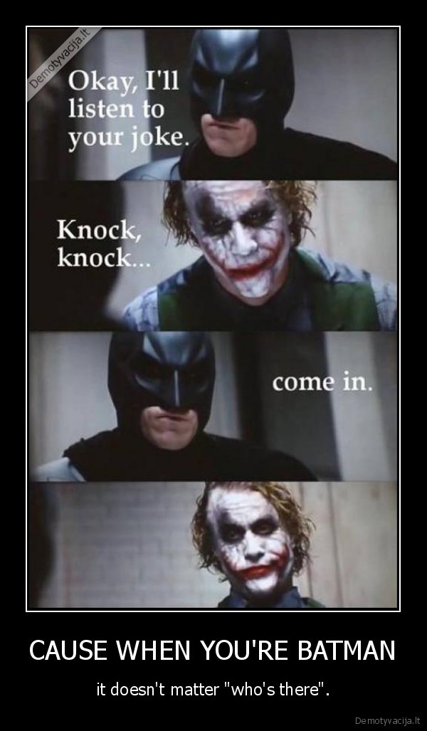 batman, jocker