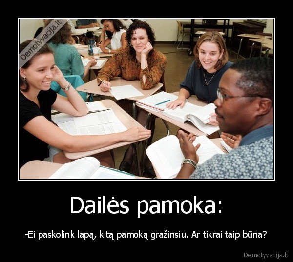Dailės pamoka: