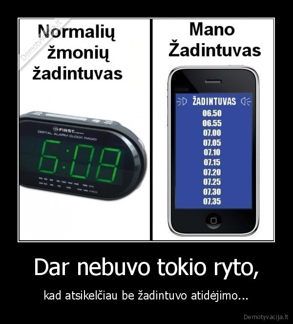 Dar nebuvo tokio ryto,