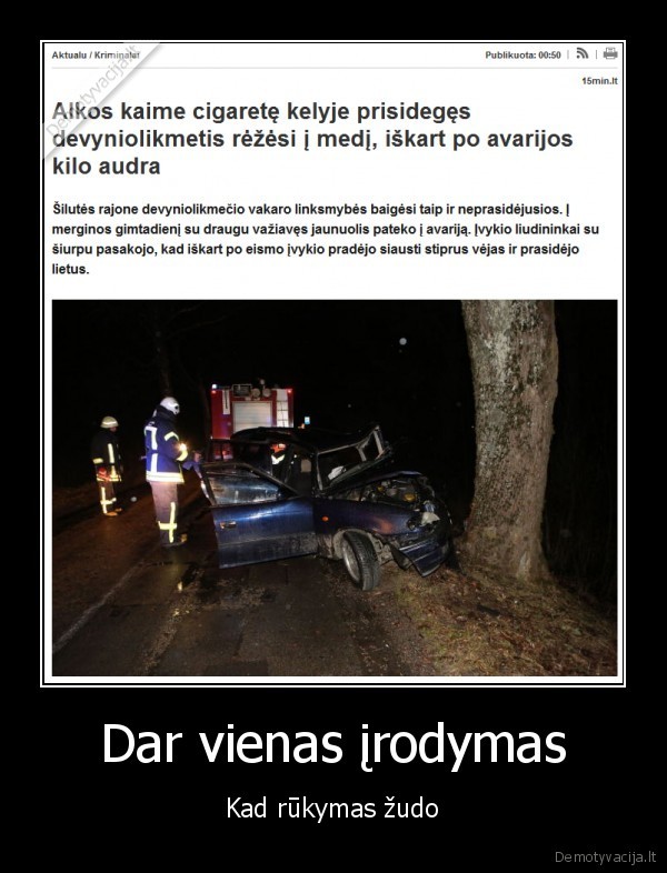 rukymas, zudo,avarija
