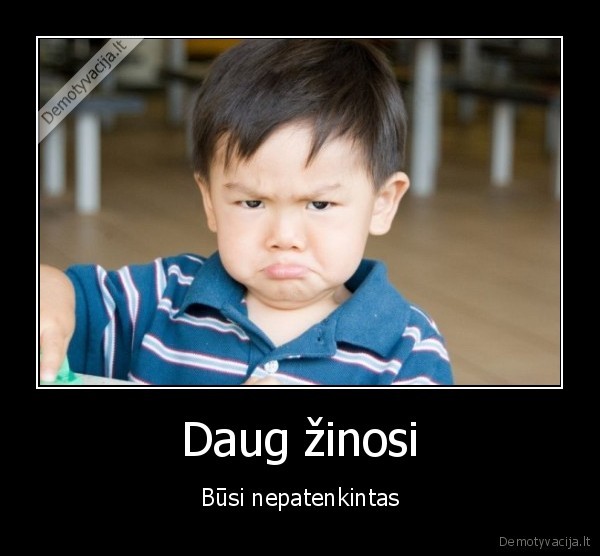 zinoti,daug