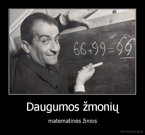 matematika,zinios,zmones