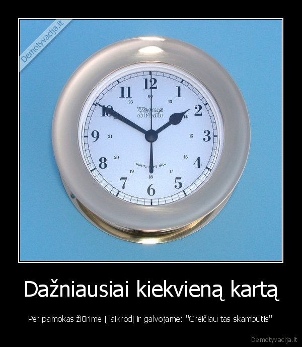 Dažniausiai kiekvieną kartą