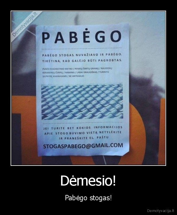 stogas,pabego