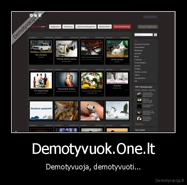 one.lt,demotyvacija