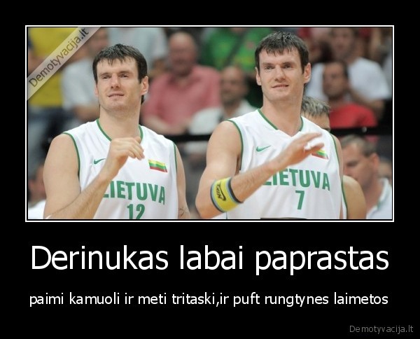 Derinukas labai paprastas