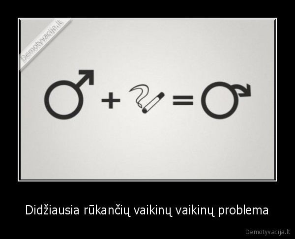 Didžiausia rūkančių vaikinų vaikinų problema