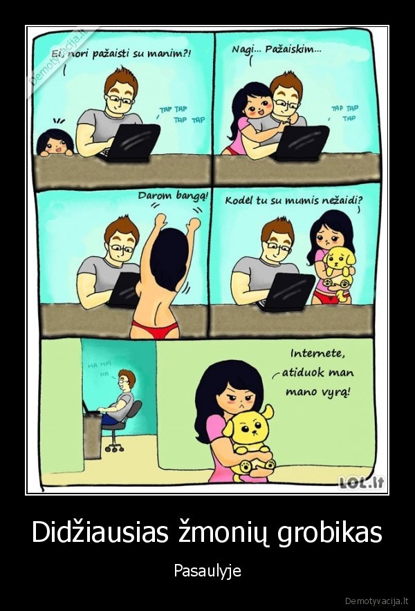 internetas,grazi, mergina,komiksas,priklausomybe, internetui