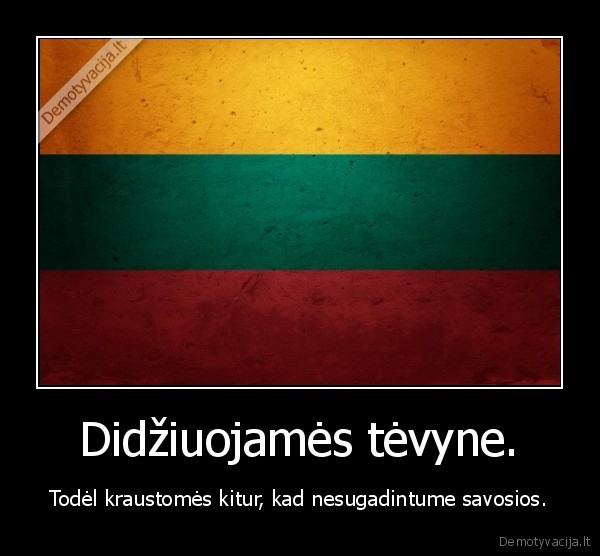 Didžiuojamės tėvyne.