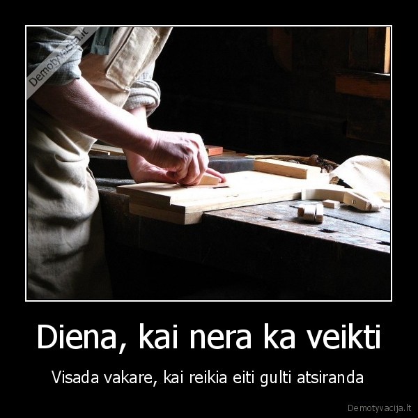 Diena, kai nera ka veikti