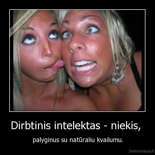 Dirbtinis intelektas - niekis, 