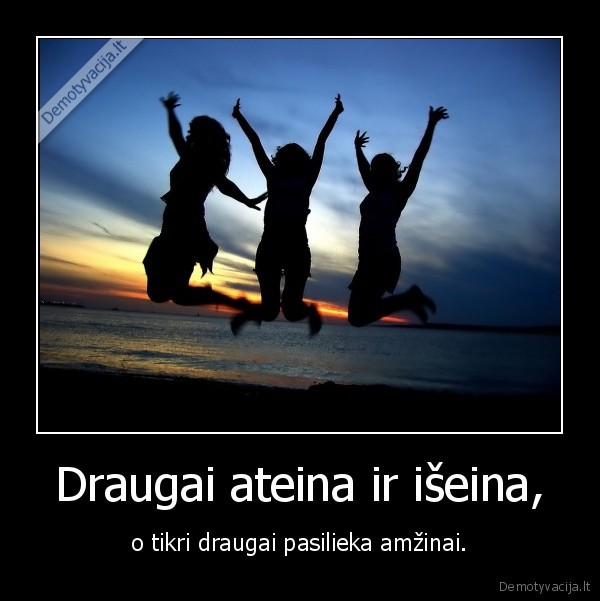 draugai,ateina,iseina,amzinai