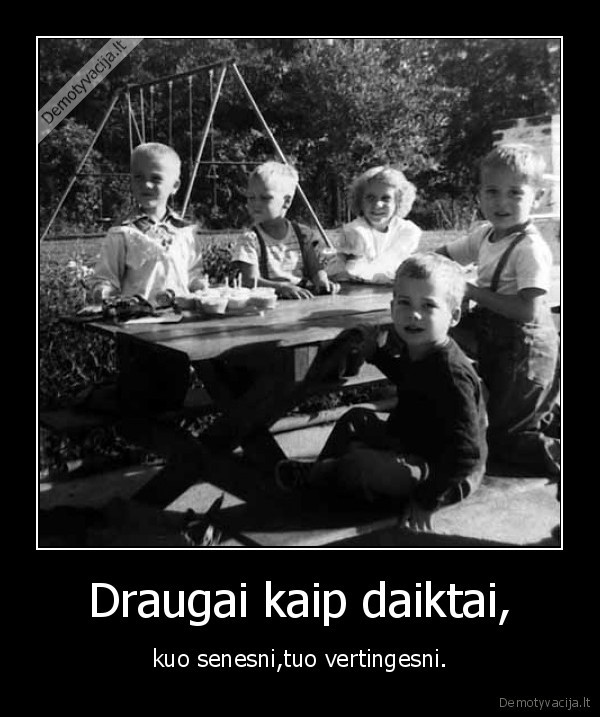 Draugai kaip daiktai,