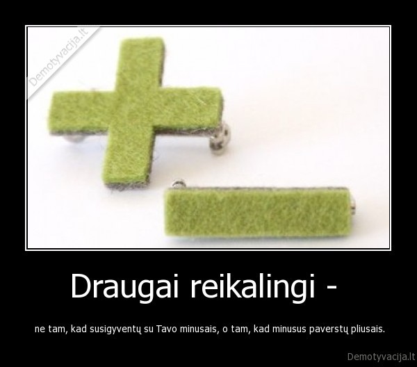 pliusas,minusas,draugai