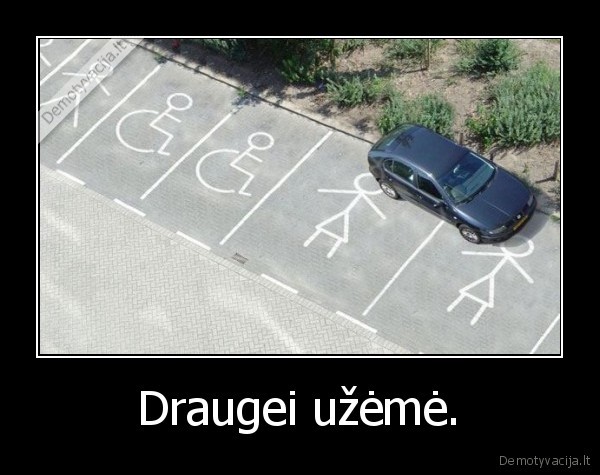 drauge,parkuotis,masina