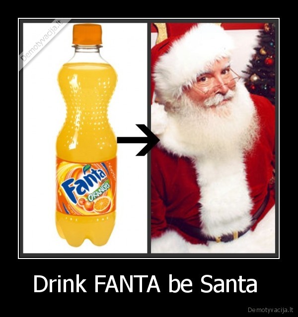 Drink FANTA be Santa 