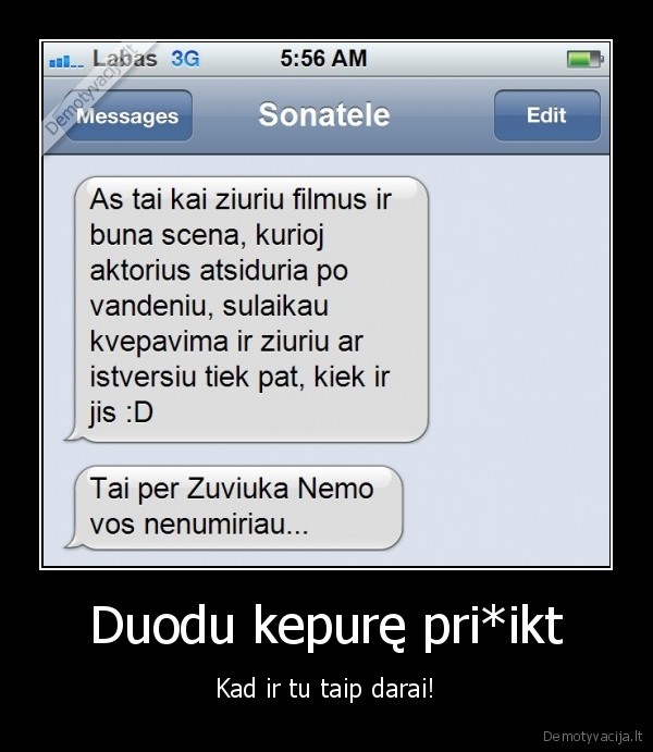 zuviukas, nemo,sulaike, kvepavima
