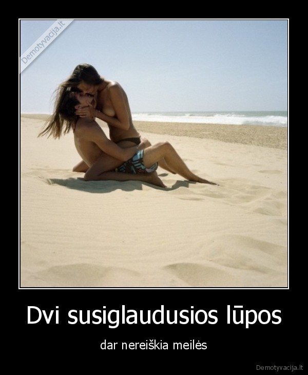 Dvi susiglaudusios lūpos