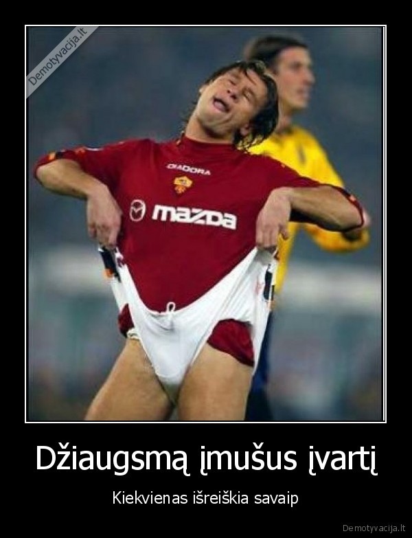 Džiaugsmą įmušus įvartį