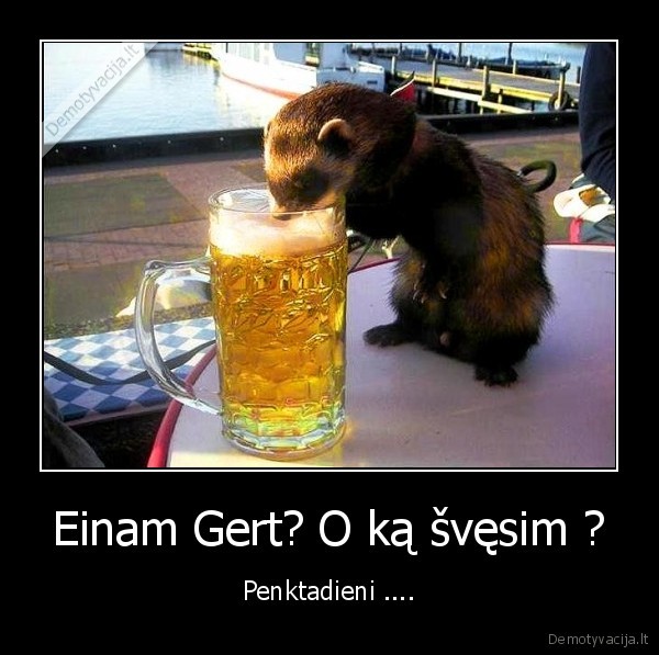 Einam Gert? O ką švęsim ?