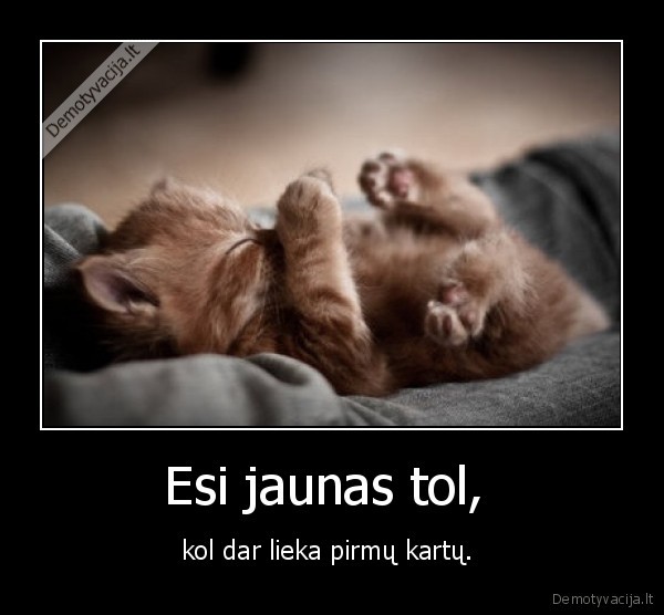 Esi jaunas tol, 