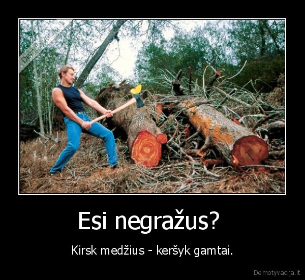 Esi negražus? 