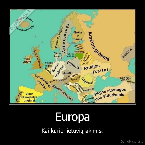 europa,zemelapis,lietuviai