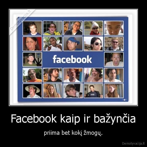 Facebook kaip ir bažynčia