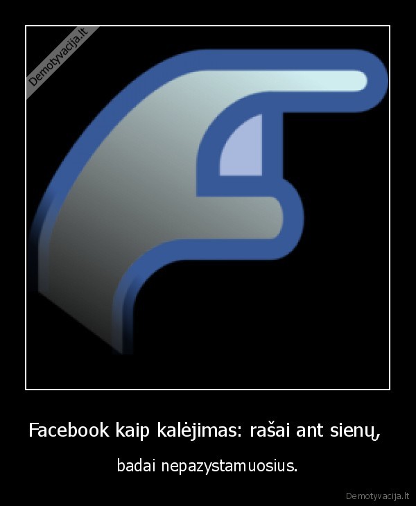 Facebook kaip kalėjimas: rašai ant sienų, 