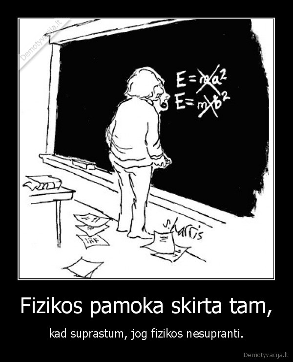 Fizikos pamoka skirta tam,