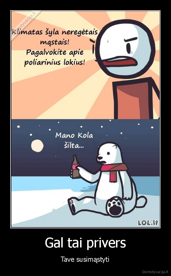 poliariniai, lokiai,klimato, atsilimas