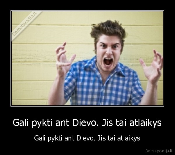 dievas,pyktis
