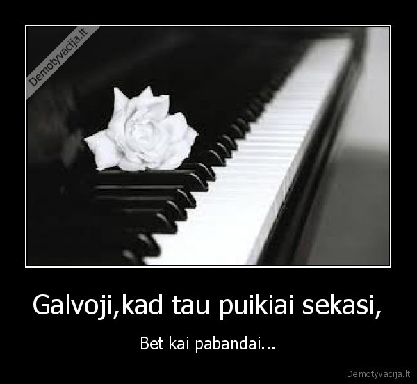pianino, pamokos
