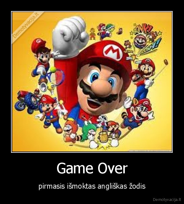 game, over,mario,angliskas, zodis,pirmasis