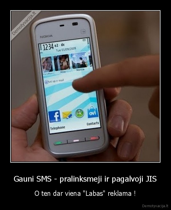 Gauni SMS - pralinksmeji ir pagalvoji JIS