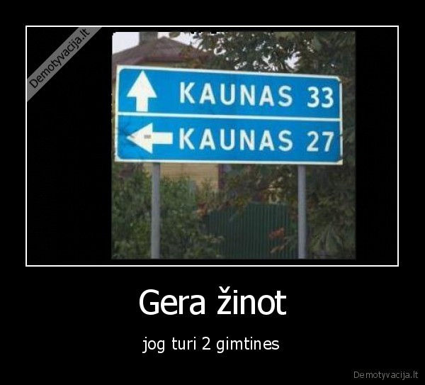 Gera žinot