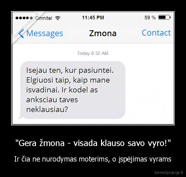 sms, vyrui,isejo, zmona,paliko, zmona
