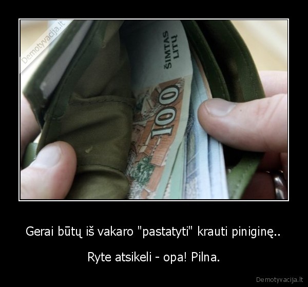 pinigine,krovimas