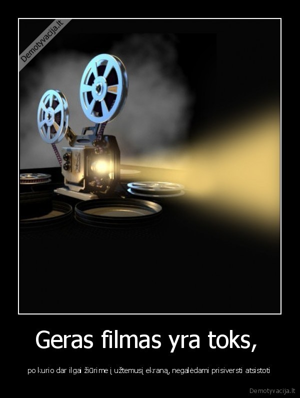 geras, filmas