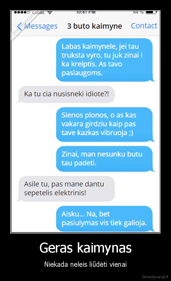 kaimynai,paslaugumas,vibratorius