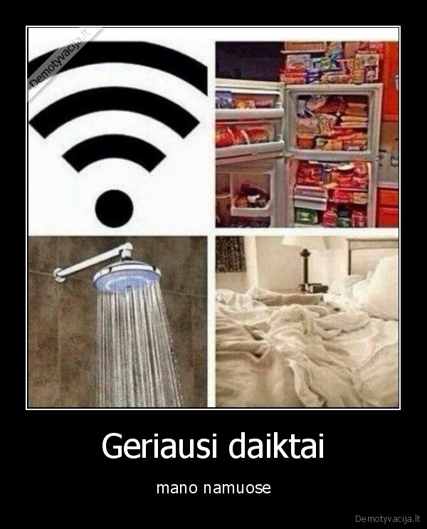 namai,wifi,lova,saldytuvas
