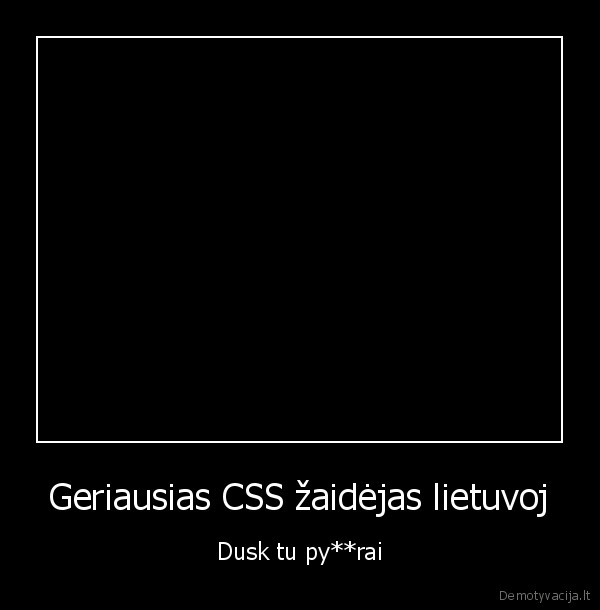 Geriausias CSS žaidėjas lietuvoj