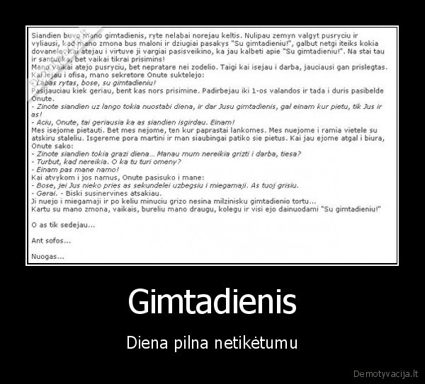 gimtadienis, siurprizas