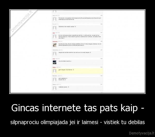 komentatoriai,geras,demotyvacija