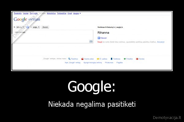 rytis, cicinas, isvertus, angliskai, rihanna