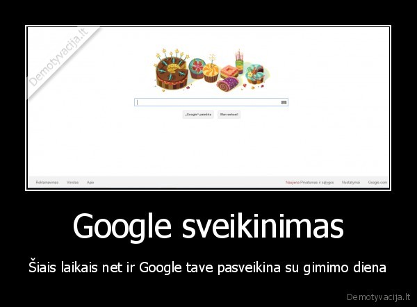 Google sveikinimas