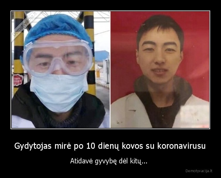 koronavirusas,kinija,gydytojas,mire