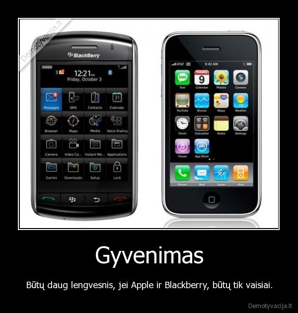 gyvenimas,apple,blackberry
