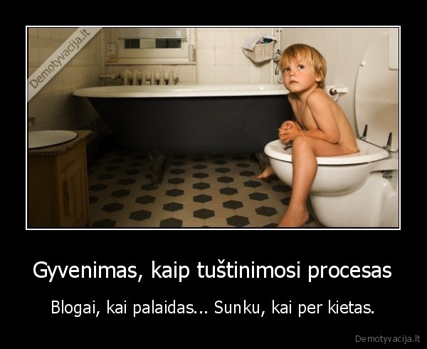 Gyvenimas, kaip tuštinimosi procesas